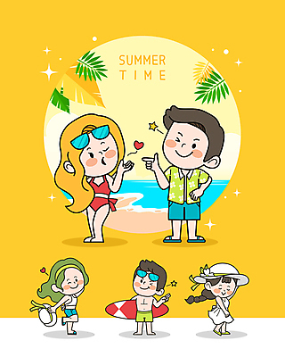 전신 원피스 여자 남자 수영복 허리손 일러스트 윙크 서기 들기 여러명 성인 해변 여름 여름휴가 바캉스 선글라스 노란색 손들기 가리킴 서핑보드 유혹 비치모자 서퍼 다리들기 열대잎 청순 성인만 바람불기 국내일러스트 AI파일 모자_잡화 옷 계절 안경 바다 컬러 포즈 다수 컨셉 잎 모션 휴가 운동선수 표정 사람 손짓 보드_스포츠 불기 파일형식 벡터 여름_계절