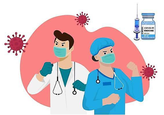 EPS 해외이미지 여자 남자 일러스트 건강 주사기 마스크 상반신 성인 두명 건강관리 주먹 의료진 의사 백신 성인만 코로나바이러스 바이알 감염예방 델타변이바이러스 오미크론 해외일러스트 직업 의학 의료기기 모션 관리 사람 의료용품 바이러스 사회이슈 예방 감염 파일형식 벡터 이미지허브