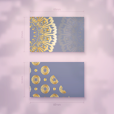 EPS 해외이미지 디자인 백그라운드 패턴 일러스트 명함 사람없음 세트 회색 금색 고급 만다라 목업 해외일러스트 컬러 컨셉 무늬 파일형식 벡터 이미지허브