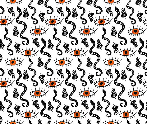 JPG 해외이미지 백그라운드 패턴 일러스트 사람없음 검은색 뱀 눈모양 호러 해외일러스트 모양 컬러 무늬 파충류 공포 파일형식 이미지허브