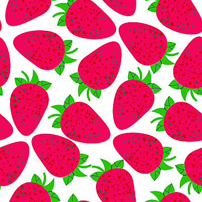 JPG 해외이미지 디자인 백그라운드 패턴 일러스트 딸기 사람없음 빨간색 해외일러스트 컬러 무늬 과일 파일형식 이미지허브