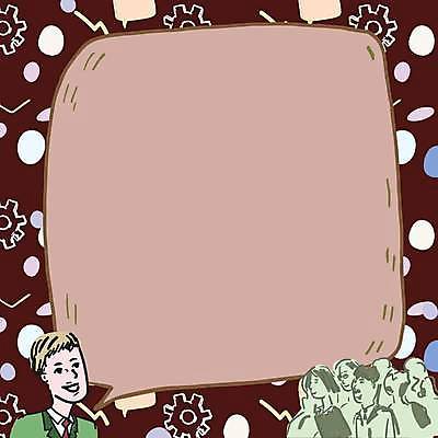 EPS 해외이미지 여자 남자 백그라운드 말풍선 일러스트 프레임 여러명 성인 성인만 카피스페이스 해외일러스트 다수 사람 공백 파일형식 벡터 이미지허브