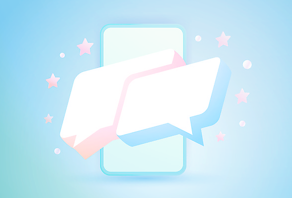 포토 JPG 해외이미지 디자인 하늘색 말풍선 사람없음 스마트폰 3D 디지털 메시지 온라인 소셜 해외포토 파란색 핸드폰 스마트기기 디지털합성 파일형식 이미지허브