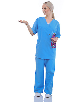 포토 JPG 해외이미지 백인 직업 응시 여자 얼굴 유니폼 청진기 노동자 건강 병원 한명 서기 미소 사람 성인 치료 파란색 약 카메라 장비 간호사 의사 흰색 공구 가리킴 대접 문서 고립 치료사 해외포토 서양인 1 시선 옷 컬러 의학 의료기기 모션 표정 손짓 신체부위 전자제품 의료진 도구 파일형식 이미지허브