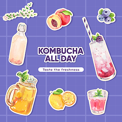 JPG 해외이미지 스티커 일러스트 유리병 잔 빨대 사람없음 과일주스 레몬 레몬주스 블루베리 복숭아 손그림 백리향 복숭아주스 블루베리주스 엘리먼트 해외일러스트 식기 과일 병_용기 주스 파일형식 이미지허브