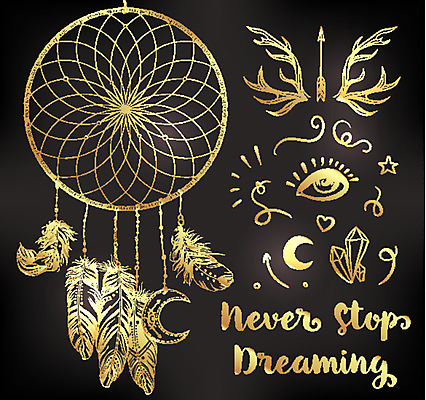 JPG 해외이미지 화살표 일러스트 화살 사람없음 검은색 금색 달 하트 보석 깃털 사슴뿔 보헤미아 히피 해외일러스트 자연요소 모양 컬러 뿔 광석 파일형식 이미지허브