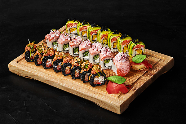 포토 JPG 해외이미지 사람없음 고추냉이 나무판자 망고 롤스시 새우초밥 장어초밥 참치회 해외포토 새우 목재 초밥 생선회 양념 열대과일 일본음식 파일형식 이미지허브