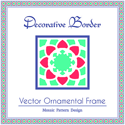 EPS 해외이미지 디자인 백그라운드 패턴 일러스트 프레임 타이포그라피 사람없음 장식 초록색 화려 기하학 엘리먼트 해외일러스트 문자 컬러 컨셉 무늬 파일형식 벡터 이미지허브