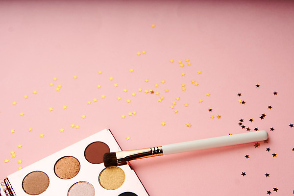 포토 JPG 해외이미지 사람없음 세트 뷰티 화장품 오브젝트 아이섀도 메이크업브러쉬 해외포토 붓 파일형식 이미지허브