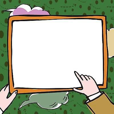 EPS 해외이미지 손 말풍선 일러스트 프레임 신체부위 사각형 가리킴 잡기 카피스페이스 해외일러스트 도형 모션 사람 손짓 공백 파일형식 벡터 이미지허브