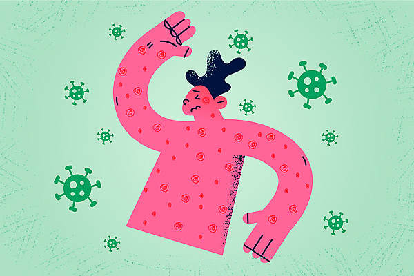 포토 JPG 해외이미지 남자 한명 상반신 성인 손들기 고통 점 바이러스 피부질환 증상 피부병 피부트러블 홍역 성인남자한명만 해외포토 1 감정 모션 사람 질병 전염병 남자한명만 성인남자만 파일형식 이미지허브