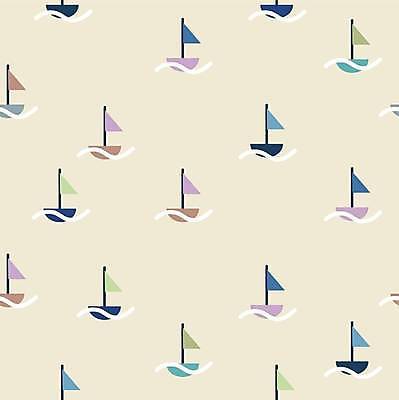 EPS 해외이미지 디자인 패턴 일러스트 사람없음 패턴백그라운드 보트 돗단배 베이지색 해외일러스트 컬러 백그라운드 무늬 배_교통 파일형식 벡터 이미지허브