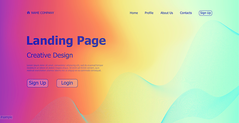 EPS 해외이미지 디자인 백그라운드 일러스트 사람없음 그래픽 컬러풀 홈페이지 그라데이션 인터페이스 해외일러스트 컬러 파일형식 벡터 이미지허브