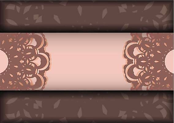 EPS 해외이미지 문양 분홍색 일러스트 프레임 사람없음 화려 고급 빅토리아 카피스페이스 해외일러스트 컬러 컨셉 공백 파일형식 벡터 이미지허브