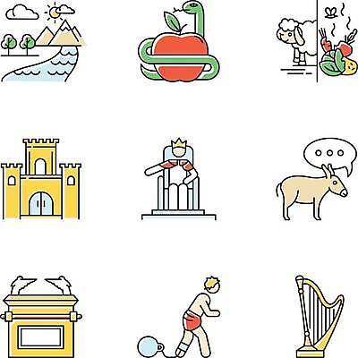 EPS 해외이미지 클립아트 디자인 기독교 종교 컨셉 일러스트 이야기 책 세트 픽토그램 믿음 성경 웹 사찰 만화 가득함 심볼 장면 증거 신성 팩 신화 유대인 송아지 고립 신앙심 이스라엘 전설 처음 항목 스타일 해외일러스트 감정 새끼 인터넷 종교용품 종교건축 화장품 소 서아시아 파일형식 벡터 이미지허브