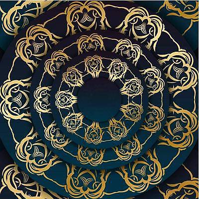 EPS 해외이미지 문양 디자인 백그라운드 일러스트 프레임 사람없음 금색 화려 고급 남색 국경 해외일러스트 컬러 컨셉 파일형식 벡터 이미지허브