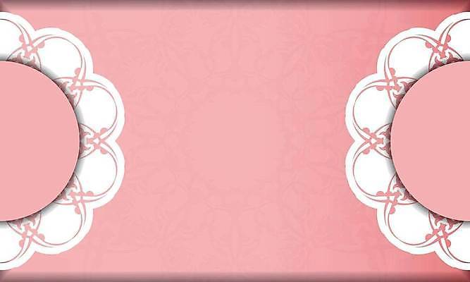 EPS 해외이미지 문양 분홍색 일러스트 프레임 사람없음 화려 고급 빅토리아 카피스페이스 해외일러스트 컬러 컨셉 공백 파일형식 벡터 이미지허브