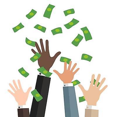 EPS 해외이미지 손 지폐 일러스트 비즈니스 신체부위 비즈니스라이프 잡기 떨어짐 쏟아짐 손뻗기 해외일러스트 라이프스타일 컨셉 돈 모션 사람 파일형식 벡터 이미지허브