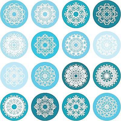 EPS 해외이미지 디자인 하늘색 일러스트 추상 사람없음 세트 오리엔탈 심볼 만다라 해외일러스트 무늬 파란색 파일형식 벡터 이미지허브