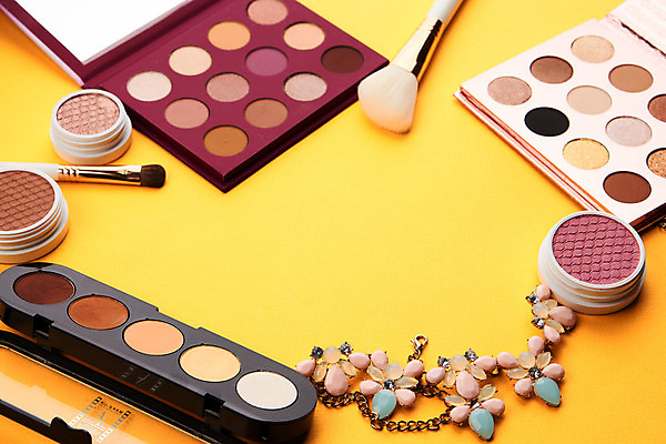 포토 JPG 해외이미지 사람없음 세트 선글라스 뷰티 화장품 오브젝트 아이섀도 메이크업브러쉬 해외포토 안경 붓 파일형식 이미지허브