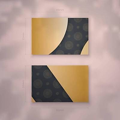 EPS 해외이미지 디자인 백그라운드 패턴 일러스트 명함 사람없음 세트 검은색 금색 고급 목업 해외일러스트 컬러 컨셉 무늬 파일형식 벡터 이미지허브