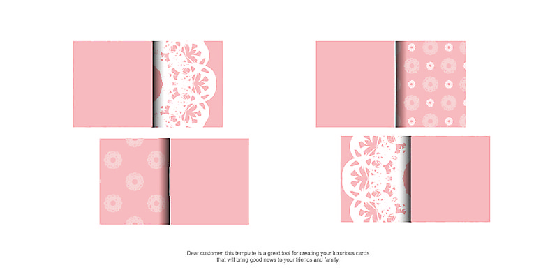 포토 JPG 해외이미지 문양 분홍색 프레임 사람없음 세트 화려 고급 빅토리아 카피스페이스 해외일러스트 컬러 컨셉 공백 파일형식 이미지허브