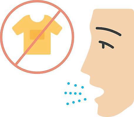 EPS 해외이미지 옷 일러스트 사람없음 금지 직물 얼굴모양 알레르기 해외일러스트 모양 얼굴 질병 파일형식 벡터 이미지허브