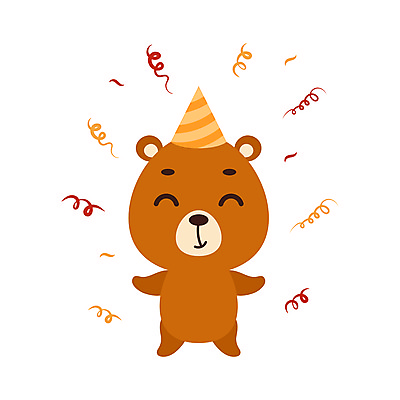 JPG 해외이미지 일러스트 사람없음 귀여움 만화 곰캐릭터 해외일러스트 동물캐릭터 컨셉 곰 파일형식 이미지허브