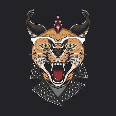 EPS 해외이미지 동물 캐릭터 라이프스타일 디자인 안경 얼굴 야생동물 백그라운드 컨셉 스티커 일러스트 포유류 아프리카 자연 동물원 미술 웃음 그래픽 갈색 머리 검은색 고양이 재킷 분노 인쇄 위험 만화 심볼 귀 육식동물 고립 동물상 펑크 스라소니 해외일러스트 일러캐릭터 잡화 감정 나라 컬러 문화예술 표정 생활 신체부위 반려동물 조형물 외투 생태계 파일형식 벡터 이미지허브