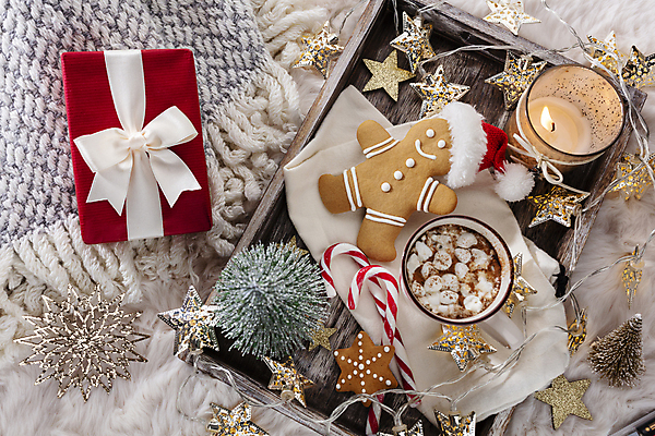 포토 JPG 해외이미지 크리스마스 크리스마스용품 실내 크리스마스선물 사람없음 선물상자 하이앵글 향초 코코아 별장식 지팡이사탕 진저맨 진저쿠키 해외포토 기념일 별 음료 뷰포인트 초 사탕 선물 내부 장식 상자 쿠키 용품 파일형식 이미지허브