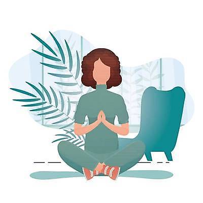 EPS 해외이미지 전신 우먼라이프 여자 일러스트 요가 휴식 건강 한명 성인 오 편안함 명상 가부좌 청록색 합장 성인여자한명만 해외일러스트 1 라이프스타일 웰빙 컬러 컨셉 사람 앉기 손짓 감각 여자한명만 성인여자만 파일형식 벡터 이미지허브