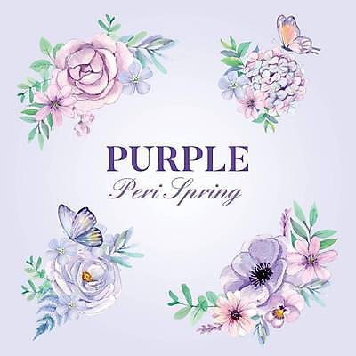 EPS 해외이미지 꽃 나비 잎 일러스트 프레임 사람없음 보라색 다양 화려 꽃프레임 엘리먼트 해외일러스트 식물 컬러 다수 곤충 컨셉 파일형식 벡터 이미지허브