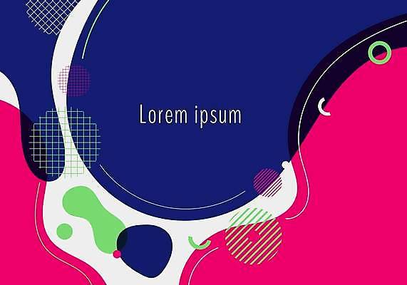 EPS 해외이미지 디자인 분홍색 백그라운드 곡선 일러스트 추상 미술 사람없음 남색 기하학 카피스페이스 해외일러스트 선 컬러 무늬 문화예술 공백 파일형식 벡터 이미지허브