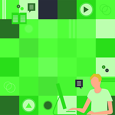 JPG 해외이미지 디자인 남자 백그라운드 일러스트 비즈니스 한명 상반신 성인 초록색 연두색 컴퓨터 모니터 비즈니스맨 얼굴없음 성인남자한명만 해외일러스트 1 컬러 사람 전자제품 직장인 남자한명만 성인남자만 파일형식 이미지허브