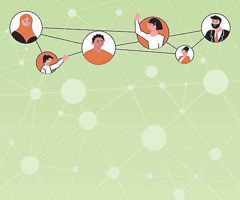 EPS 해외이미지 디자인 여자 남자 백그라운드 인터넷 일러스트 성인 연두색 원형 연결 손인사 커뮤니티 성인만 카피스페이스 해외일러스트 도형 사람 초록색 공백 인사 파일형식 벡터 이미지허브