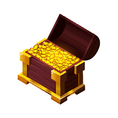 EPS 해외이미지 일러스트 사람없음 그래픽 게임 오브젝트 소재 보물상자 엘리먼트 해외일러스트 놀이 파일형식 벡터 이미지허브