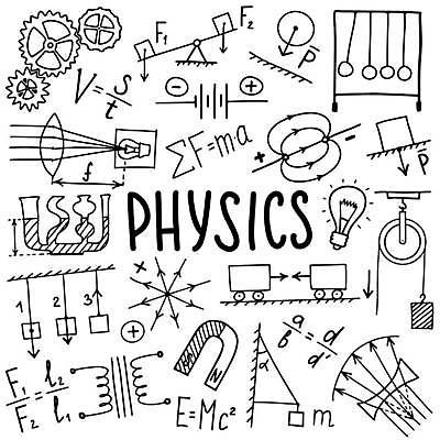 EPS 해외이미지 과학 라인일러스트 일러스트 실험 사람없음 세트 낙서 물리학 해외일러스트 교육 물리 파일형식 벡터 이미지허브
