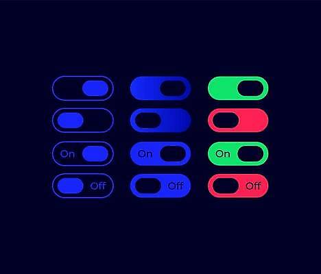 EPS 해외이미지 일러스트 사람없음 UI 엘리먼트 온기 제어 해외일러스트 파일형식 벡터 이미지허브