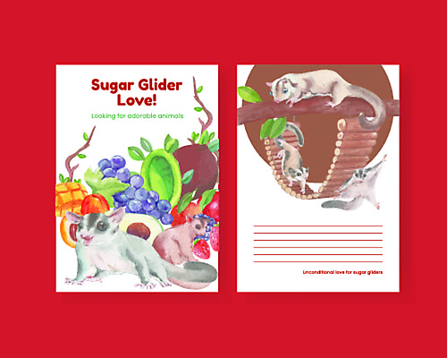 JPG 해외이미지 나무 디자인 과일 여러마리 일러스트 딸기 포도 사람없음 빨간색 나뭇가지 덩굴 블루베리 엽서 산딸기 망고 나무다리 아보카도 날다람쥐 슈가글라이더 해외일러스트 식물 동물 컬러 다수 다리_건축물 편지 열대과일 다람쥐 파일형식 이미지허브