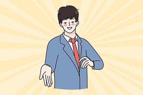 EPS 해외이미지 라이프스타일 응시 남자 일러스트 한명 정장 상반신 성인 일상 노란색 비즈니스맨 성인남자한명만 해외일러스트 1 시선 옷 컬러 비즈니스 사람 라이프 생활 직장인 남자한명만 성인남자만 파일형식 벡터 이미지허브