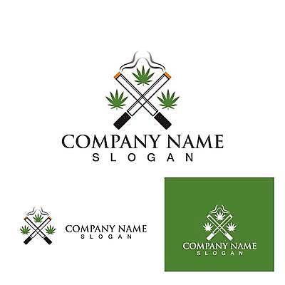 EPS 해외이미지 디자인 잎 일러스트 담배 사람없음 초록색 약초 심볼 유기농 마약 엘리먼트 대마초 해외일러스트 식물 웰빙 컬러 풀_식물 파일형식 벡터 이미지허브