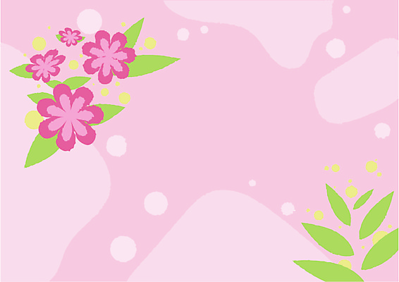 JPG 해외이미지 꽃 분홍색 잎 일러스트 사람없음 얼룩무늬 꽃프레임 해외일러스트 식물 컬러 무늬 프레임 파일형식 이미지허브