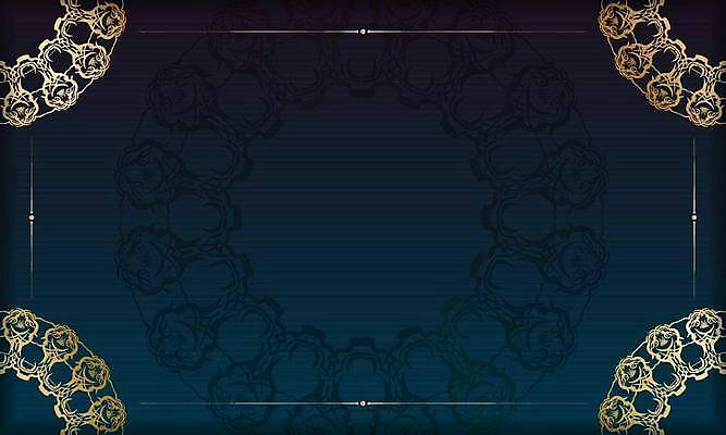 EPS 해외이미지 문양 디자인 백그라운드 일러스트 프레임 사람없음 사각형 금색 화려 고급 남색 카피스페이스 해외일러스트 도형 컬러 컨셉 공백 파일형식 벡터 이미지허브