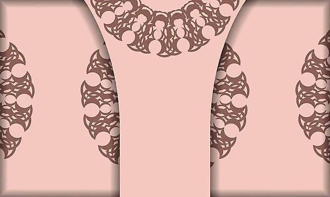 EPS 해외이미지 문양 분홍색 일러스트 프레임 사람없음 화려 고급 빅토리아 카피스페이스 해외일러스트 컬러 컨셉 공백 파일형식 벡터 이미지허브