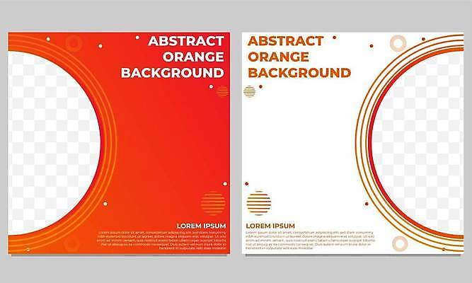 EPS 해외이미지 디자인 백그라운드 일러스트 추상 프레임 사람없음 세트 주황색 흰색 아치 원형프레임 해외일러스트 컬러 무늬 원형 파일형식 벡터 이미지허브