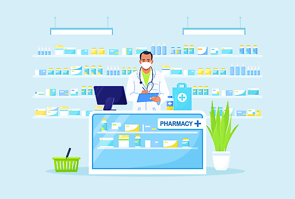 JPG 해외이미지 남자 화분 하늘색 일러스트 청진기 건강 마스크 한명 들기 상반신 성인 건강관리 모니터 기록 약병 장바구니 구급약상자 약사 성인남자한명만 해외일러스트 1 의료기기 모션 관리 사람 파란색 쇼핑 컴퓨터 약 바구니 구급상자 병_담는 남자한명만 성인남자만 파일형식 이미지허브