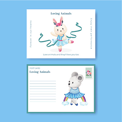 JPG 해외이미지 디자인 꽃 리본 하늘색 무지개 두마리 일러스트 사람없음 화관 발레 토끼캐릭터 발레리나 엽서 발레복 쥐캐릭터 우표 해외일러스트 자연요소 식물 옷 동물캐릭터 2 파란색 춤 토끼 쥐 편지 파일형식 이미지허브