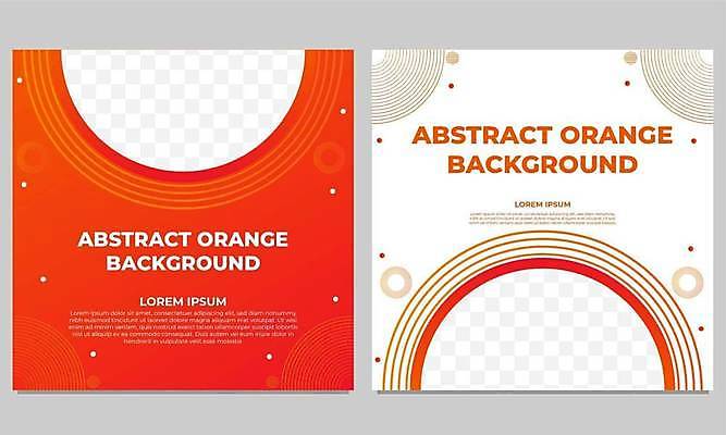 EPS 해외이미지 디자인 백그라운드 일러스트 추상 사람없음 세트 주황색 흰색 아치 원형프레임 해외일러스트 컬러 무늬 프레임 원형 파일형식 벡터 이미지허브