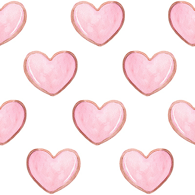 JPG 해외이미지 분홍색 패턴 일러스트 사람없음 하트 손그림 해외일러스트 모양 컬러 무늬 파일형식 이미지허브