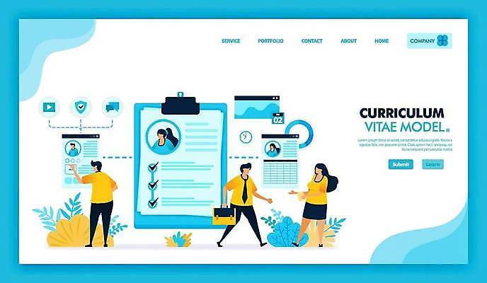 EPS 해외이미지 템플릿 직업 디자인 종이 인터넷 일러스트 회사 비즈니스 텍스트 성공 사무실 웹 정보 업무 체험 플랫 우아함 어플리케이션 인쇄 종업원 묘사 사인 검색 시작 면접 문서 심플 페이지 온라인 이력서 타입 경영 고용 착륙 채용 타임라인 사용자 미니멀리스트 해외일러스트 컨셉 구직 작업 파일형식 벡터 이미지허브